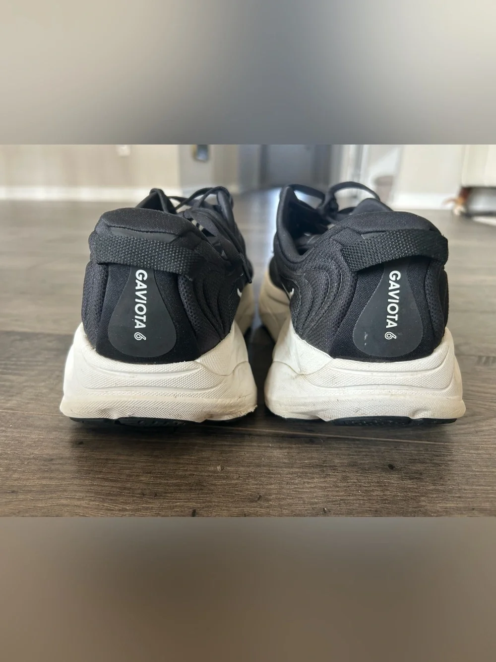 Hoka Men’s Running Shoes Gaviota 6 Size 13(4E) Black/White